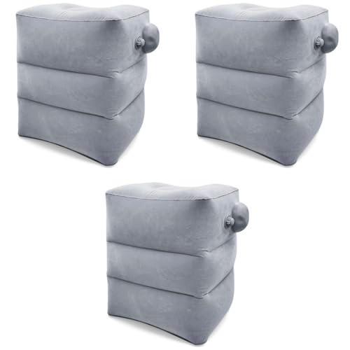 HANNEA® Inflatable Air Travel Pillow Long Footstool Seat Rest Foldable for Flight Home Office Self-inflatable Adult Kids 3 PCS HANNEA® Inflatable Air Travel Pillow Long Footstool Seat Rest Foldable for Flight Home Office Self-inflatable Adult Kids 3 PCS